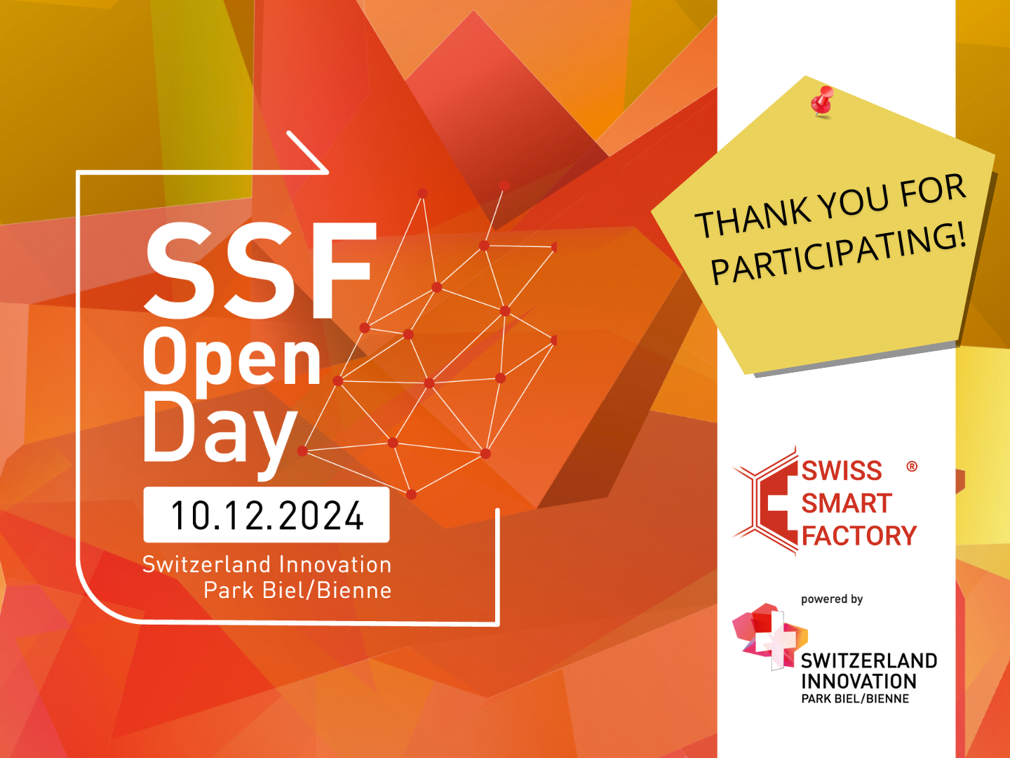 Thank you for participating in the Swiss Smart Factory Open Day on December 12th!